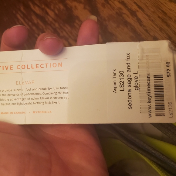 TONIC built in bra tank. - Picture 2 of 4